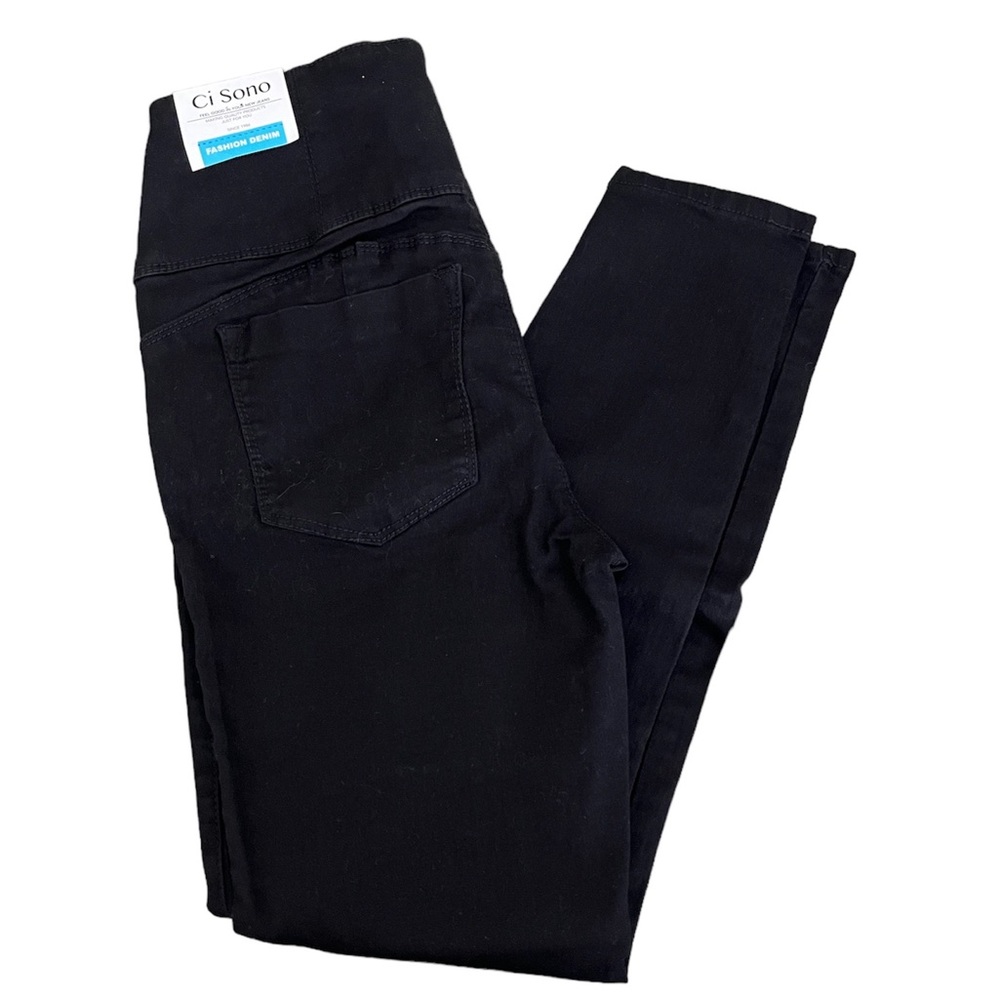 Fashion Nova Ci Sono super high rise tummy tuck black denim  skinny jeans NWT